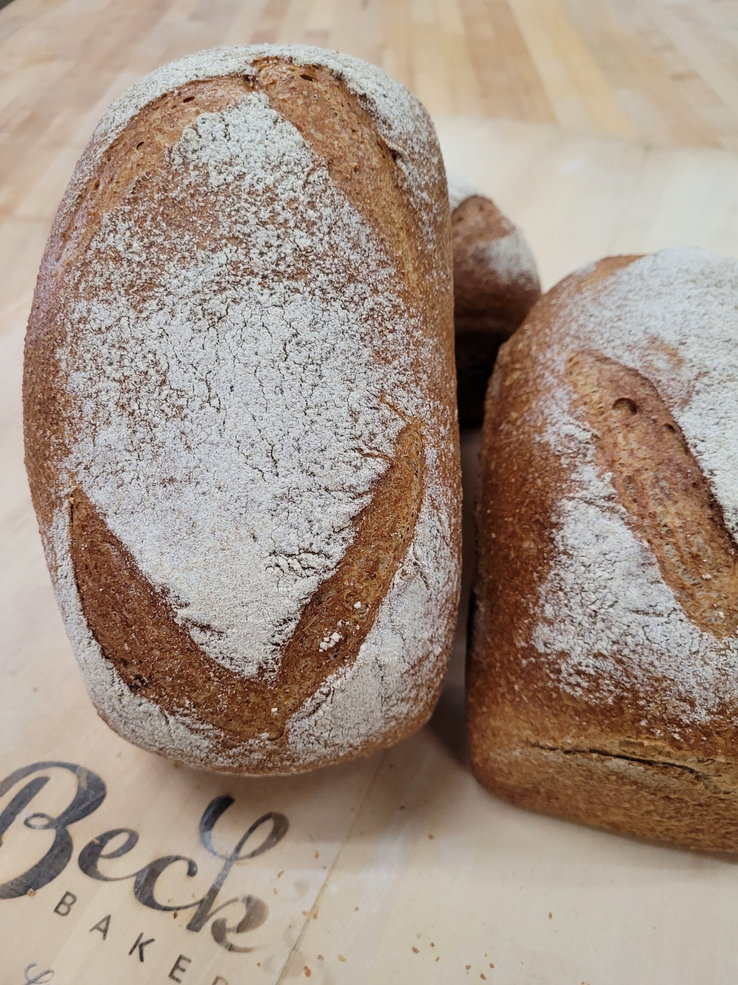 2 loaves Whole Wheat Sourdough - Sliced Pan - Shipped to You!