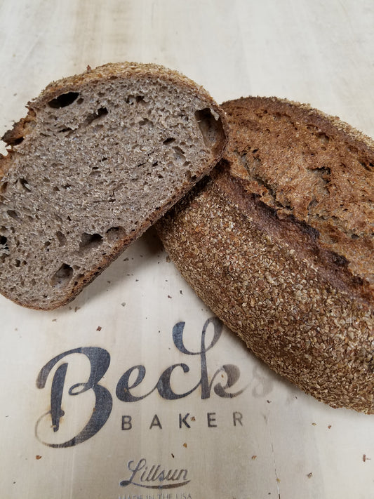 Whole Wheat Levain with Buckwheat